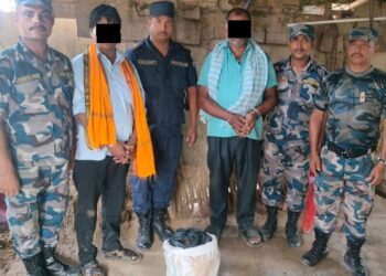 पर्सामा ५ किलो गाँजा र मोटरसाइकलसहित दुई भारतीय नागरिक पक्राउ