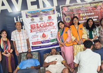 वीरगञ्जमा संयुक्त रुपमा आयोजन रक्तदान कार्यक्रममा २५ यूनिट रगत संकलन