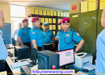 मधेस प्रदेश प्रहरी प्रमुख डीआईजी अधिकारीद्वारा पर्सामा अनुगमन