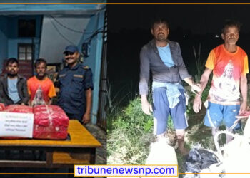 पर्सामा ३० किलो गाँजासहित तीन जना पक्राउ, नियन्त्रणमा लिन प्रहरीद्वारा २ राउण्ड हवाई फायर