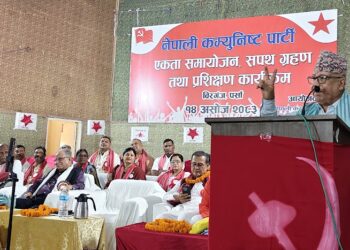 पर्सालाई लालकिल्ला बनाउन संगठन सुदृढीकरण र जनताको घरदैलोमा पुग्न माधव नेपालको आह्वान