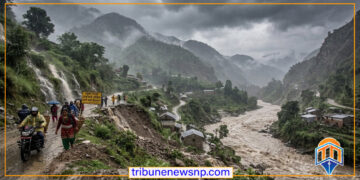 रसुवा जिल्लाको पहाडी भू–भागमा भारी बर्षा हुने मौसम विभागको चेतावनी