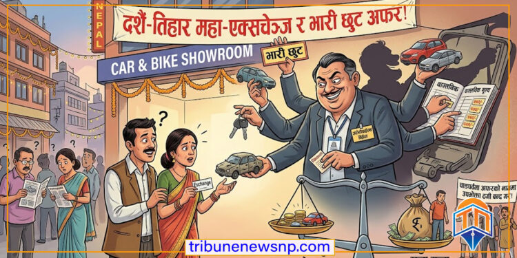 चाडपर्वमा एक्सचेञ्ज र विभिन्न छुट अफरको नाममा उपभोत्ता ठगी गर्दै अटोमोबाईल्स बिक्रेताहरु