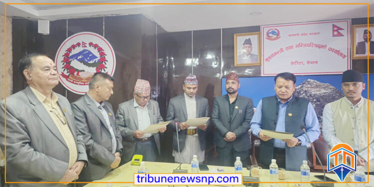 बागमती प्रदेश नीति तथा योजना आयोगको उपाध्यक्षमा देवराज रोका नियुक्त, पदाधिकारीहरूद्वारा शपथ ग्रहण