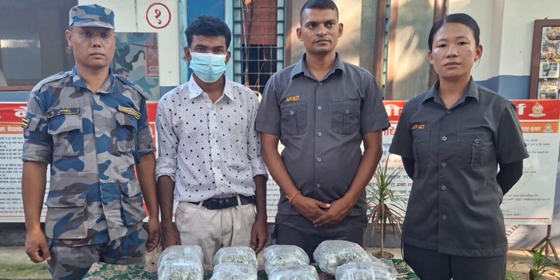 सशस्त्र प्रहरी पर्साद्वारा ब्राउन सुगर र गाँजा सहित २ जना पक्राउ