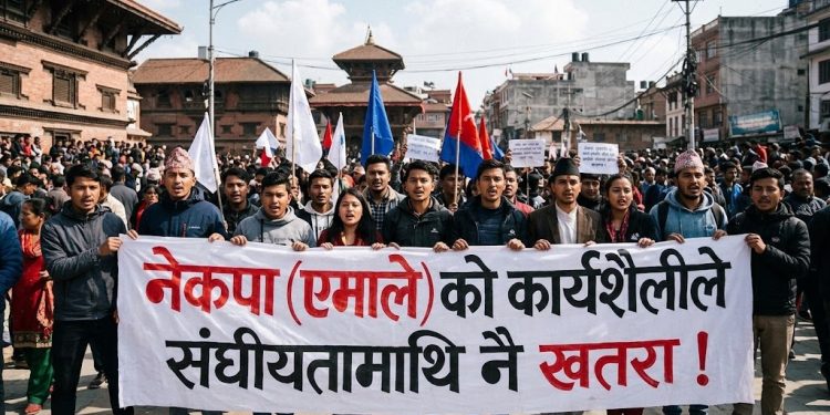 नेकपा (एमाले) को कार्यशैलीले संघीयतामाथि नै खतरा !